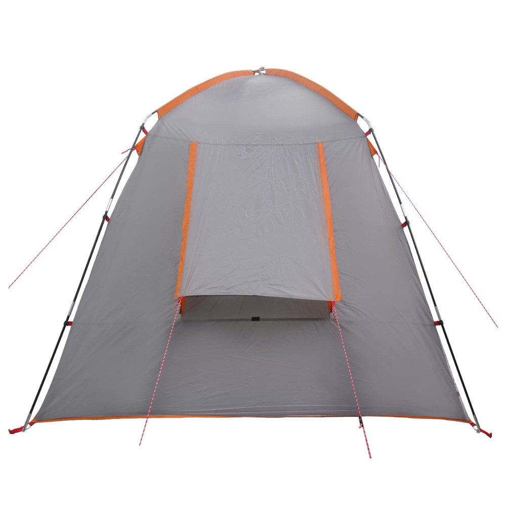 Produktbild för Stuga Tält med tak Grå och orange 400 x 210 x 180 cm Polyester