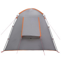 Produktbild för Stuga Tält med tak Grå och orange 400 x 210 x 180 cm Polyester