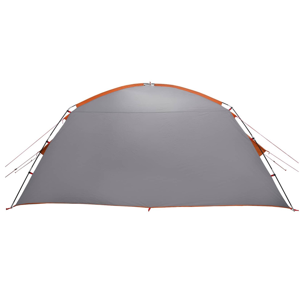 Produktbild för Stuga Tält med tak Grå och orange 400 x 210 x 180 cm Polyester