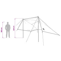 Produktbild för Bil tält med tak Blå 308 x 215 x 220 cm Polyester och Stål