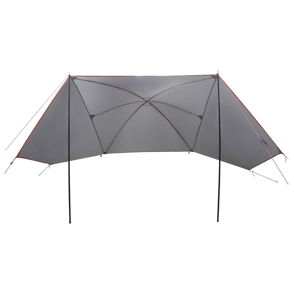 Produktbild för Bil tält Grå och orange 308 x 215 x 220 cm Polyester och Stål