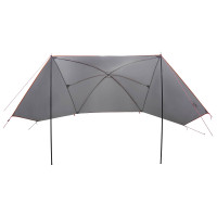 Produktbild för Bil tält Grå och orange 308 x 215 x 220 cm Polyester och Stål