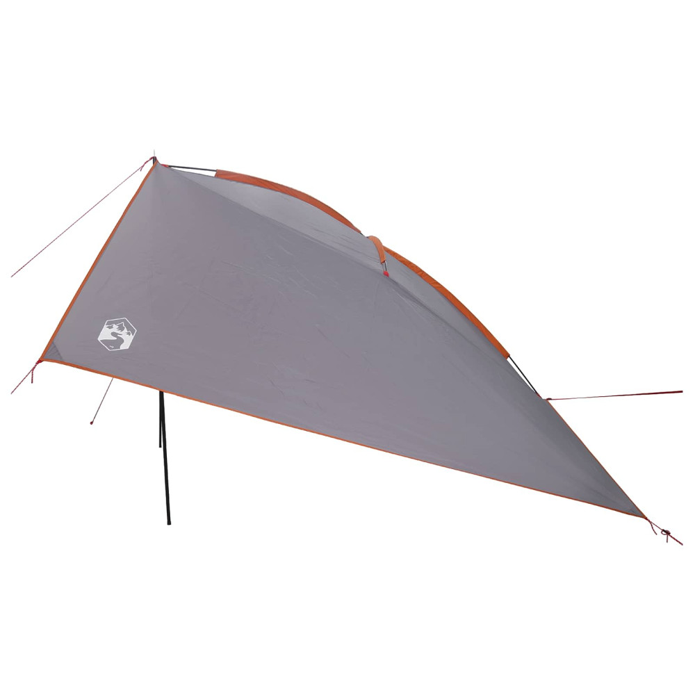 Produktbild för Bil tält Grå och orange 308 x 215 x 220 cm Polyester och Stål