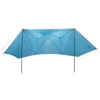 Produktbild för Bil tält med tak Blå 350 x 250 cm Polyester och Stål