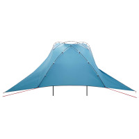 Produktbild för Bil tält med tak Blå 350 x 250 cm Polyester och Stål