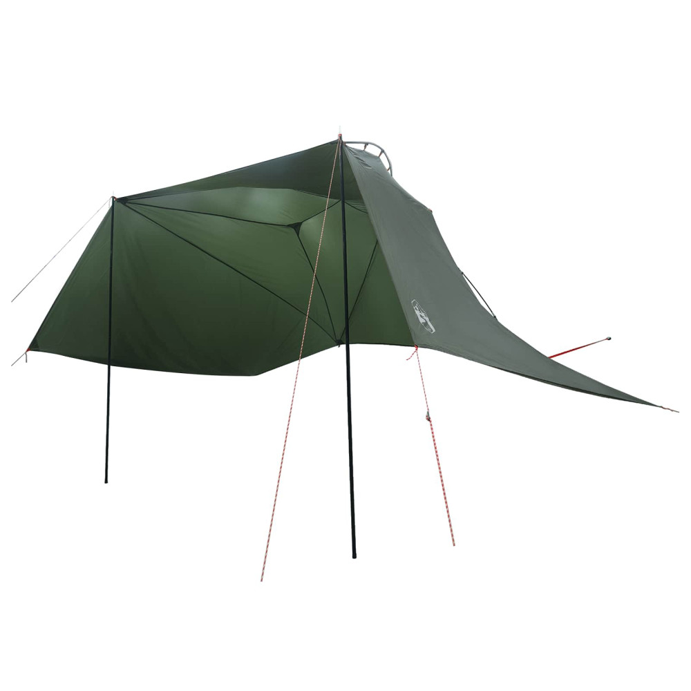 Produktbild för Bil tält med tak Armégrön 350 x 250 cm Polyester och Stål