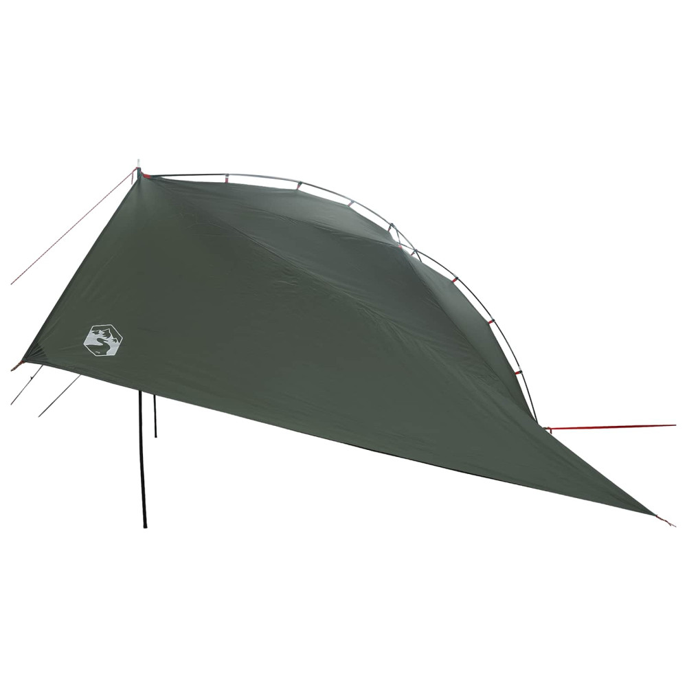 Produktbild för Bil tält med tak Armégrön 350 x 250 cm Polyester och Stål