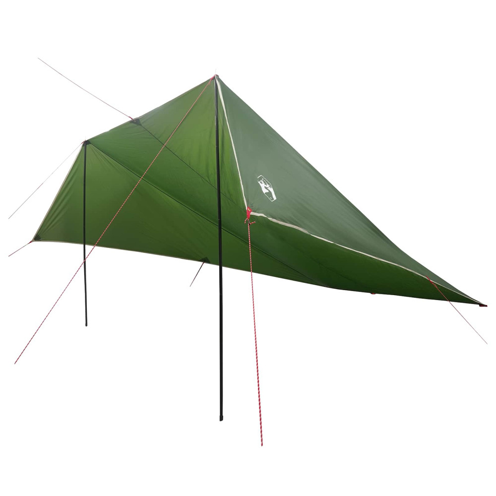 Produktbild för Fordonmarkis med tak Grön 518 x 580 x 215 cm Polyester och Stål