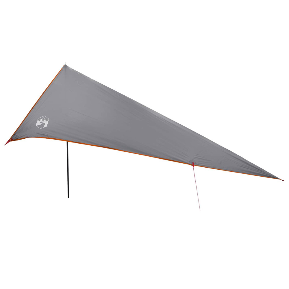 Produktbild för Fordonmarkis med tak Grå och orange 518 x 580 x 215 cm