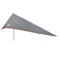 Produktbild för Fordonmarkis med tak Grå och orange 518 x 580 x 215 cm