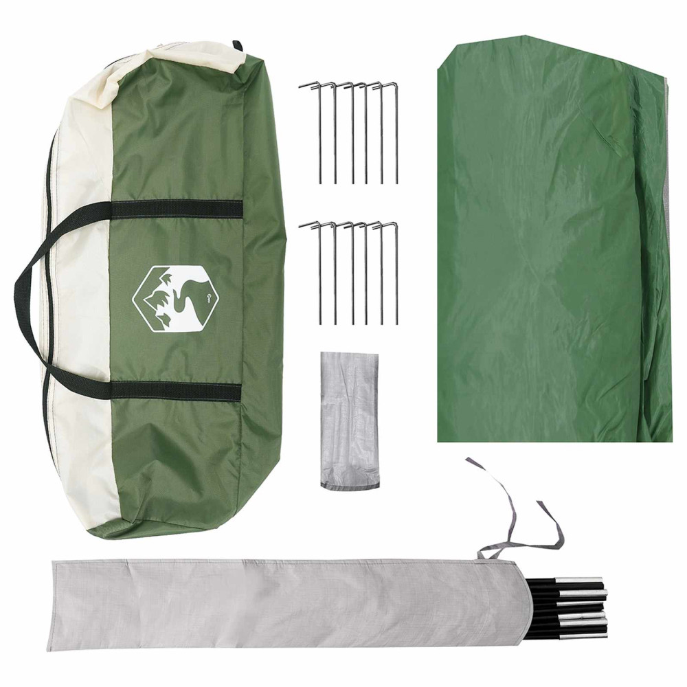 Produktbild för Campingtarp vattentålig Grön 550 x 400 x 230 cm