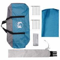 Produktbild för Campingtarp vattentålig Blå 550 x 400 x 230 cm