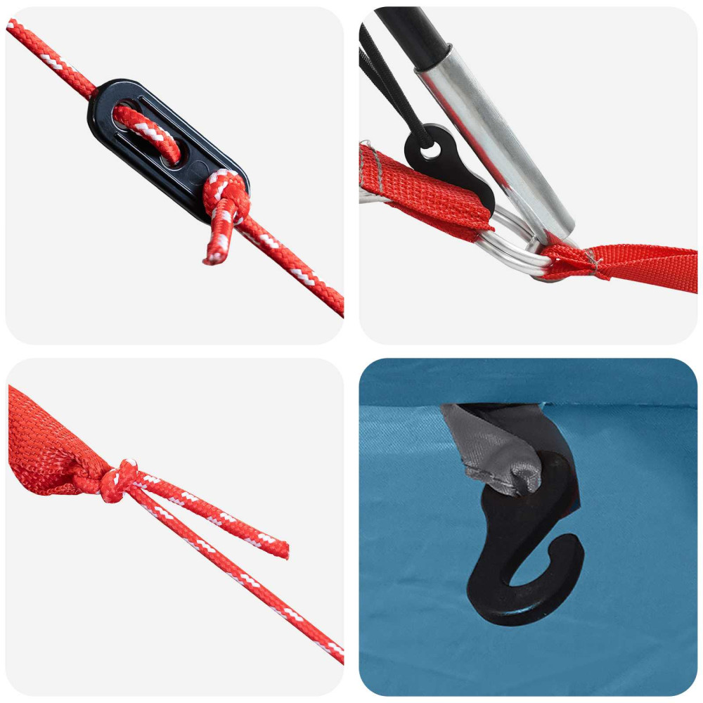 Produktbild för Campingtarp vattentålig Blå 550 x 400 x 230 cm