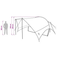 Produktbild för Campingtarp vattentålig Blå 550 x 400 x 230 cm