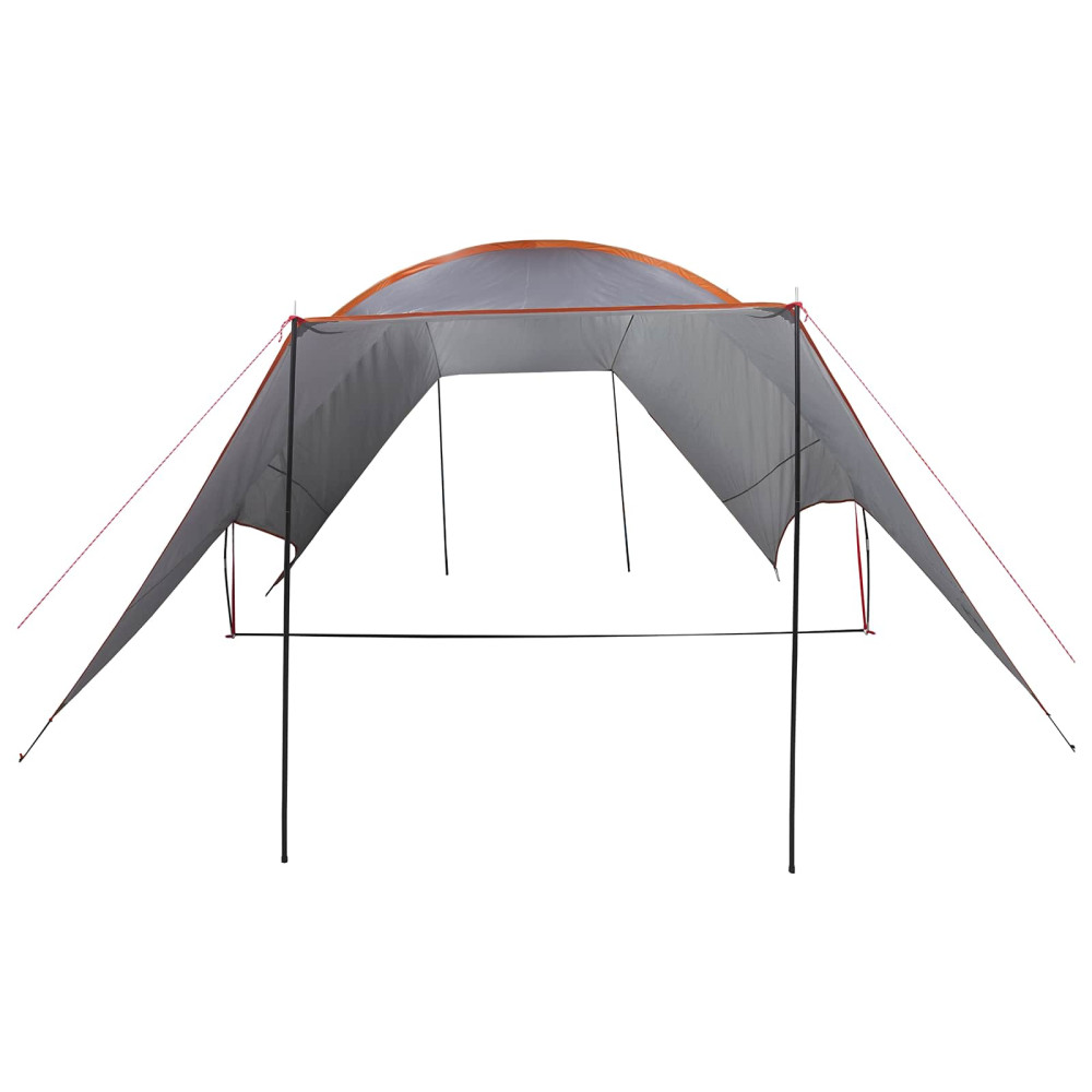 Produktbild för Campingtarp vattentålig Grå och orange 550 x 400 x 230 cm