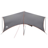Produktbild för Campingtarp vattentålig Grå och orange 550 x 400 x 230 cm