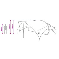 Produktbild för Campingtarp vattentålig Armégrön 695 x 580 x 200 cm