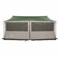 Produktbild för Familjetält med tak Grön 450 x 400 x 265 cm Polyester och Stål