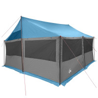Produktbild för Familjetält med tak Blå 450 x 400 x 265 cm Polyester och Stål