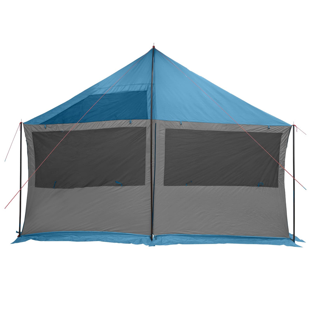 Produktbild för Familjetält med tak Blå 450 x 400 x 265 cm Polyester och Stål