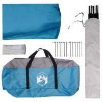 Produktbild för Partytält med tak Blå 500 x 500 x 350 cm Polyester och Stål