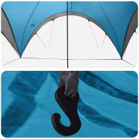 Produktbild för Partytält med tak Blå 500 x 500 x 350 cm Polyester och Stål