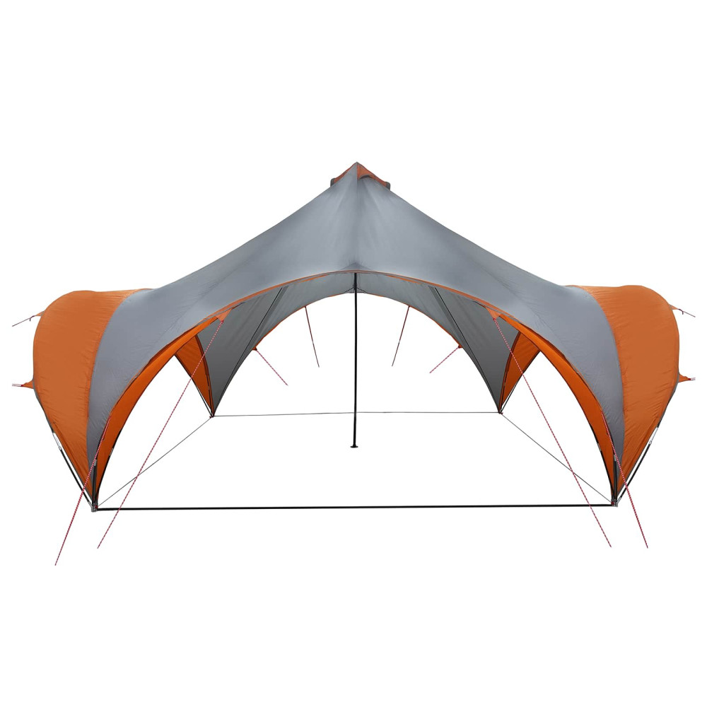 Produktbild för Partytält Grå och orange 500 x 500 x 350 cm Polyester och Stål