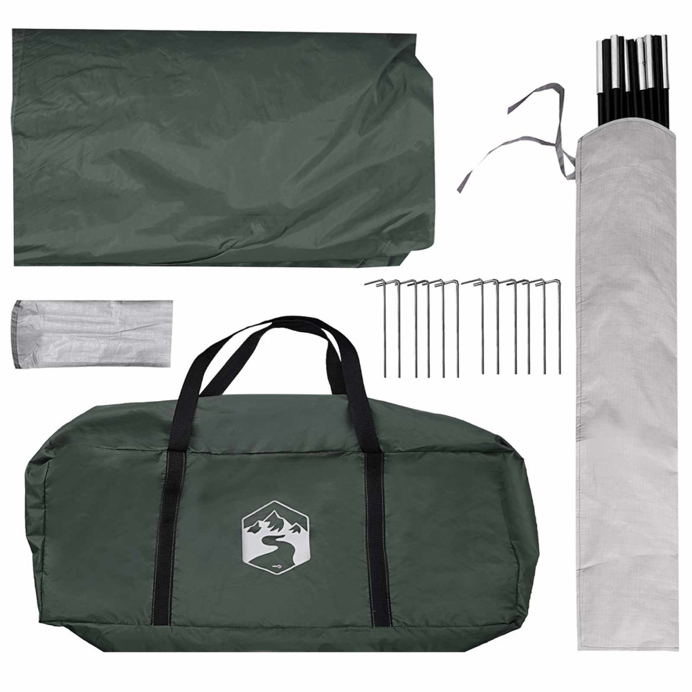 Produktbild för Partytält Armégrön 500 x 500 x 350 cm Polyester och Stål