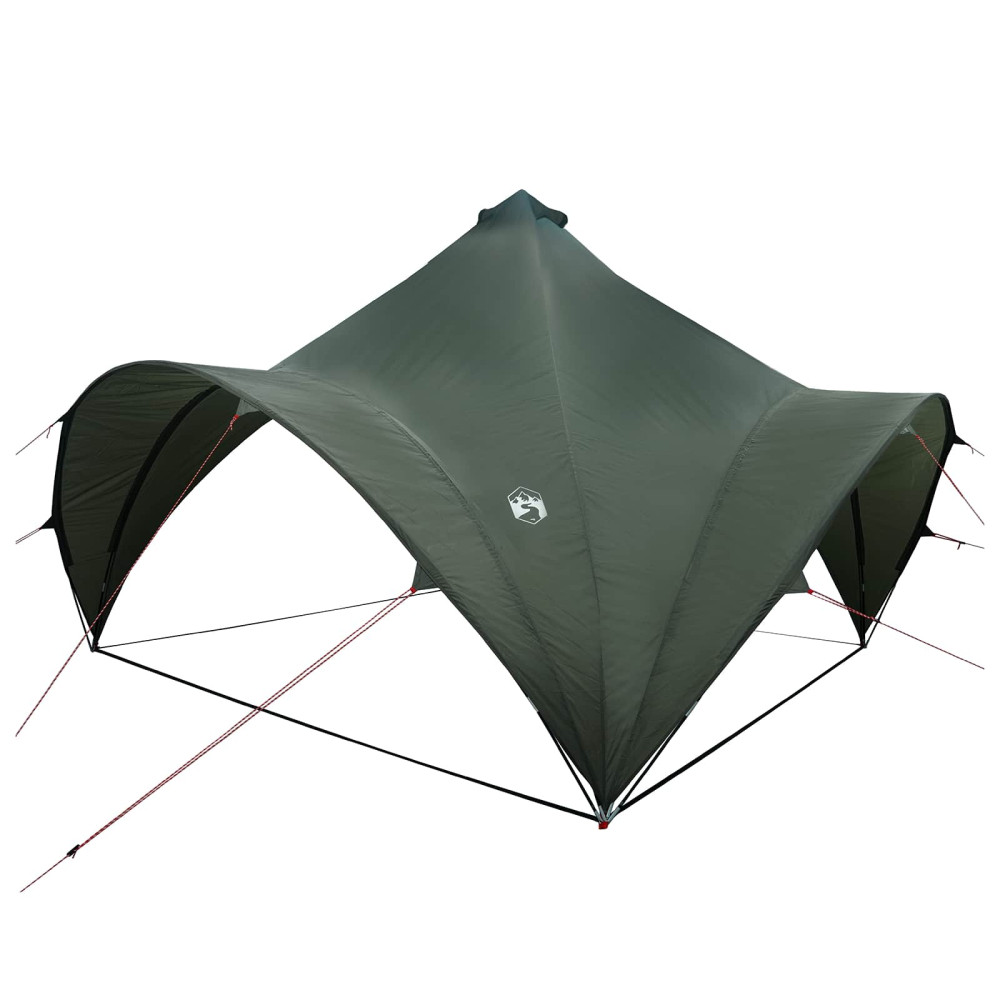 Produktbild för Partytält Armégrön 400 x 400 x 320 cm Polyester och Stål