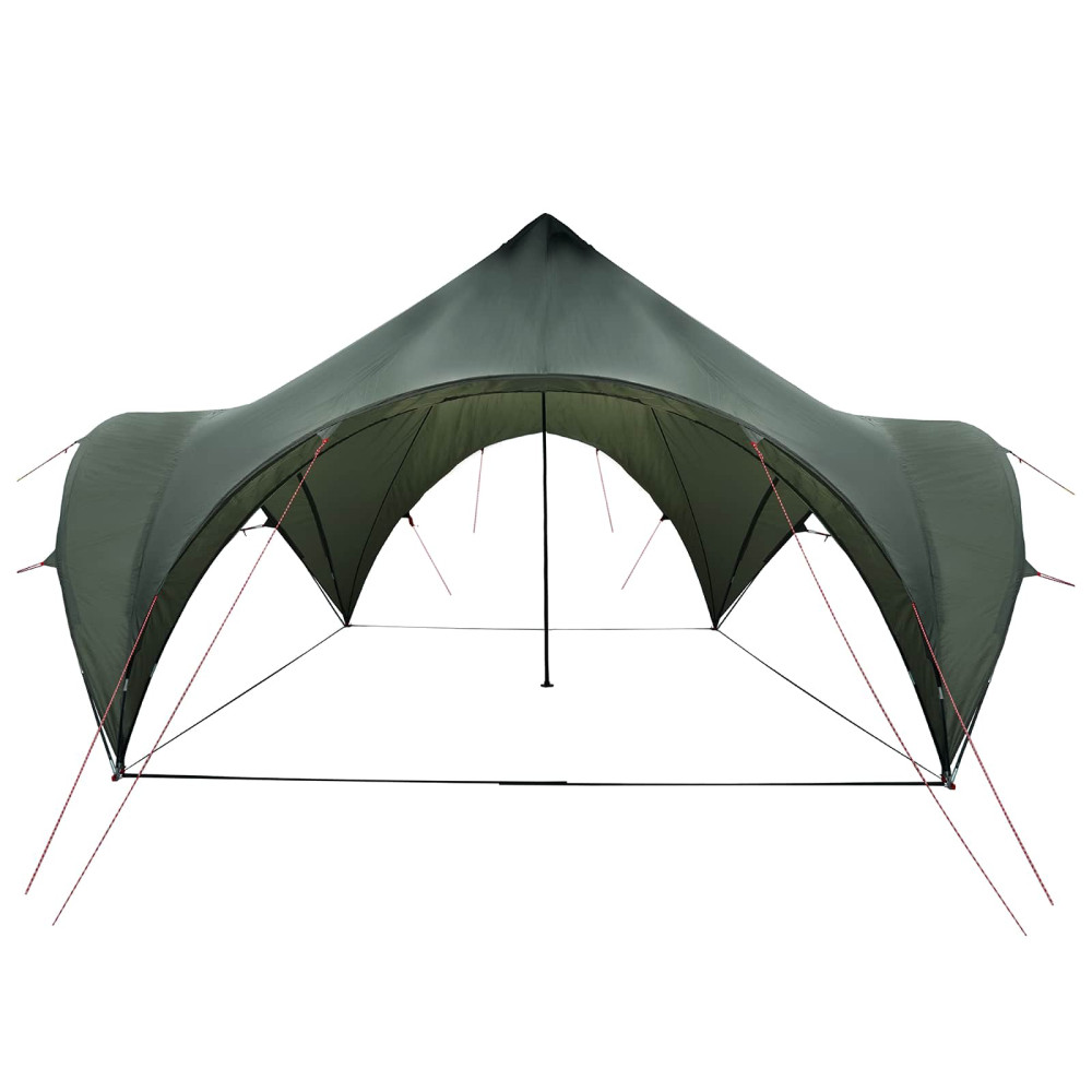 Produktbild för Partytält Armégrön 400 x 400 x 320 cm Polyester och Stål