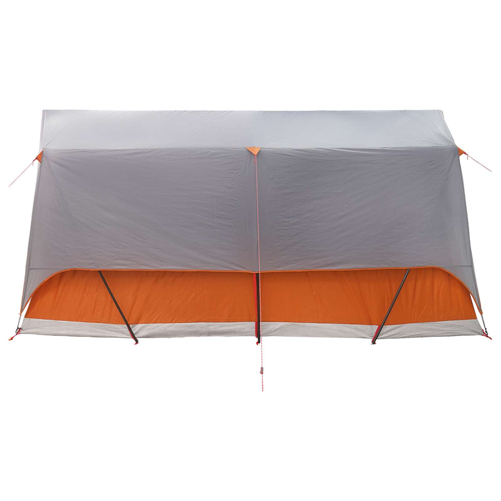 Produktbild för Tunneltält med tak Grå och orange 8 personer Polyester och Stål