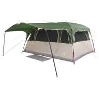 Produktbild för Tunneltält med tak Grön 427 x 305 x 205 cm Polyester och Stål
