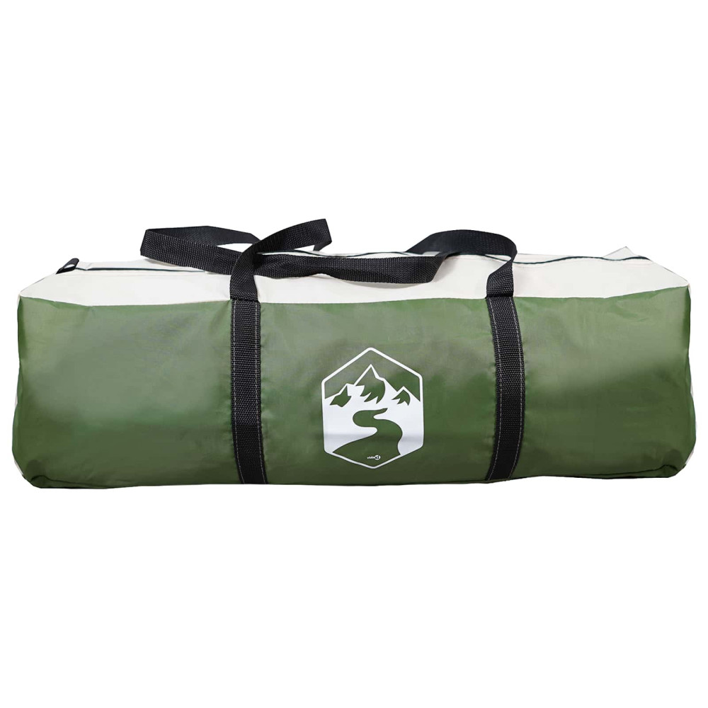 Produktbild för Tunneltält med tak Grön 427 x 305 x 205 cm Polyester och Stål