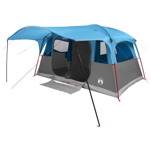 vidaXL Tunneltält med tak Blå 427 x 305 x 205 cm Polyester och Stål