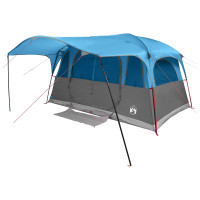 Produktbild för Tunneltält med tak Blå 427 x 305 x 205 cm Polyester och Stål