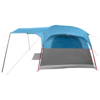 Produktbild för Tunneltält med tak Blå 427 x 305 x 205 cm Polyester och Stål