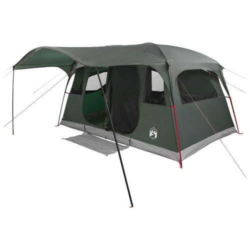vidaXL Tunneltält Armégrön 427 x 305 x 205 cm Polyester och Stål