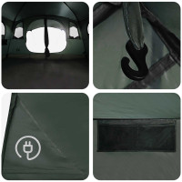 Produktbild för Tunneltält Armégrön 427 x 305 x 205 cm Polyester och Stål