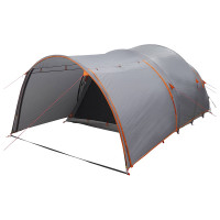 Produktbild för Tunneltält Grå och orange 370 x 275 x 210 cm Polyester och Stål