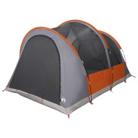 Produktbild för Tunneltält Grå och orange 370 x 275 x 210 cm Polyester och Stål