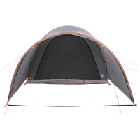 Produktbild för Tunneltält Grå och orange 370 x 275 x 210 cm Polyester och Stål