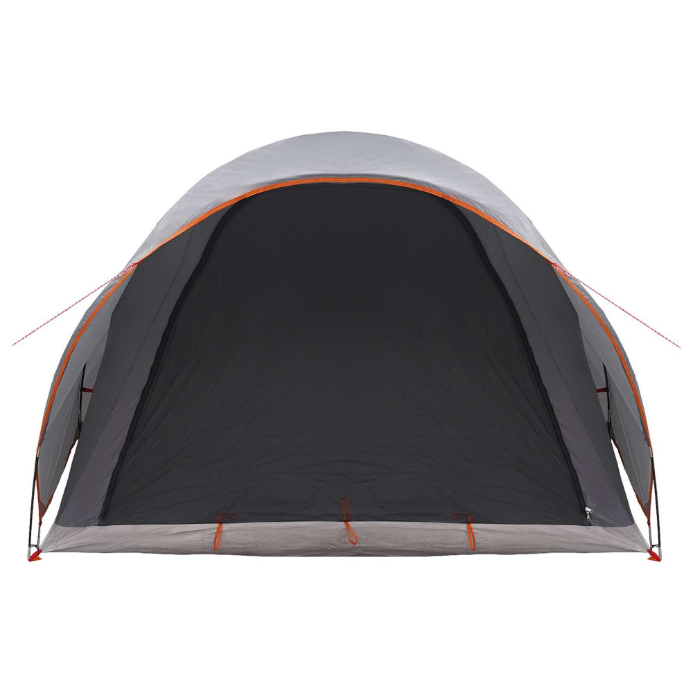 Produktbild för Tunneltält Grå och orange 370 x 275 x 210 cm Polyester och Stål