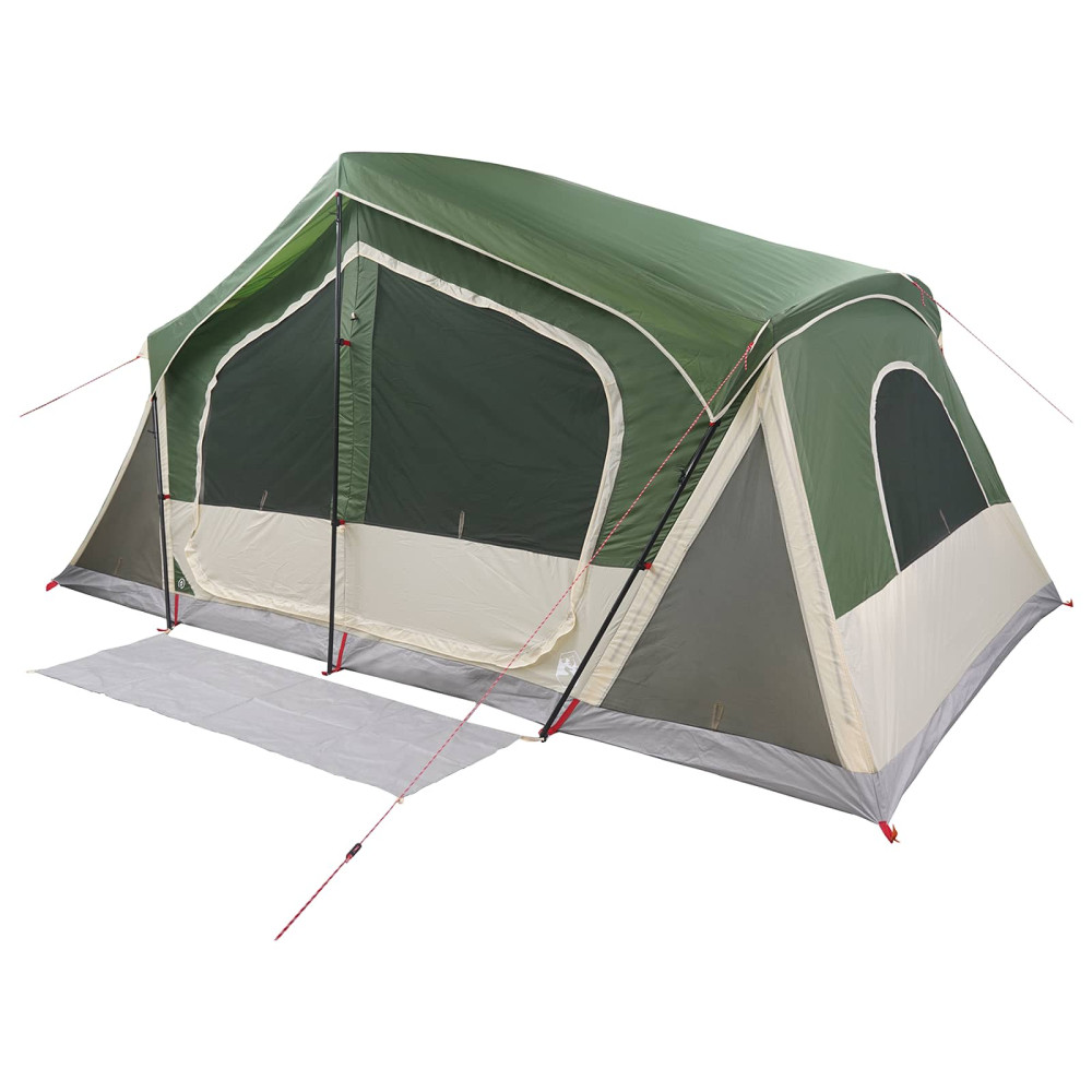 Produktbild för Stuga Tält med tak Grön 480 x 273 x 205 cm Polyester och Stål