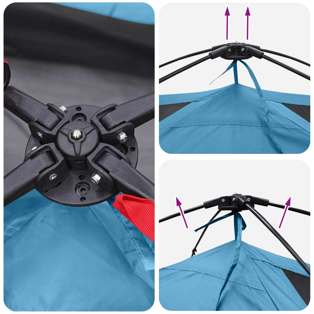 Produktbild för Instant Tält med tak Blå 305 x 215 x 140 cm Polyester och Stål