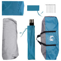 Produktbild för Instant Tält med tak Blå 305 x 215 x 140 cm Polyester och Stål