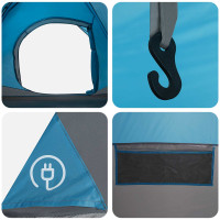 Produktbild för Instant Tält med tak Blå 305 x 215 x 140 cm Polyester och Stål