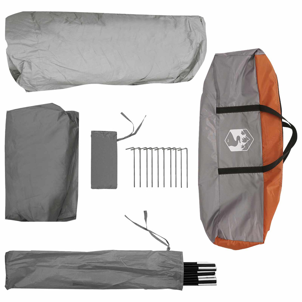 Produktbild för Instant Tält med tak Grå och orange 305 x 275 x 190 cm