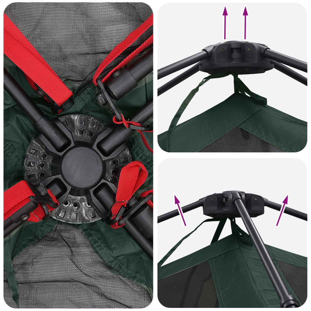 Produktbild för Instant Tält Armégrön 305 x 275 x 190 cm Polyester och Stål