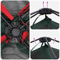 Produktbild för Instant Tält Armégrön 305 x 275 x 190 cm Polyester och Stål