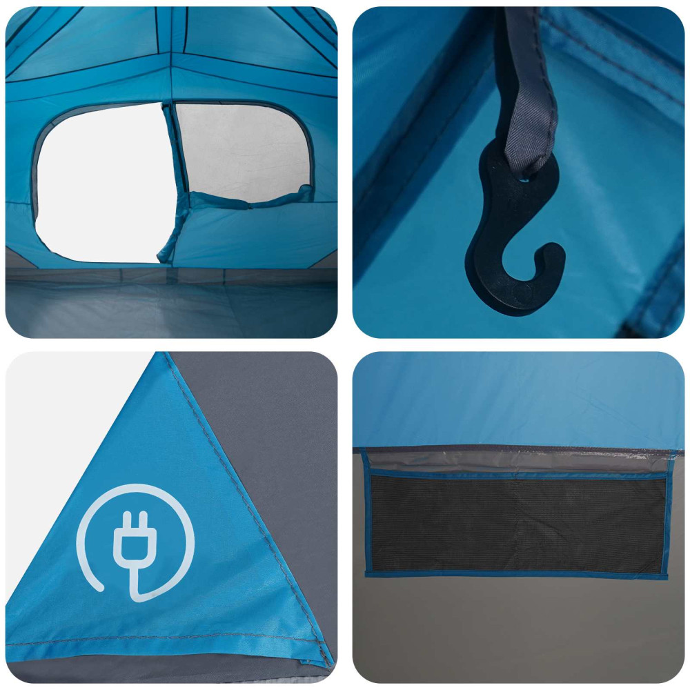 Produktbild för Instant Tält med tak Blå 365 x 280 x 200 cm Polyester och Stål